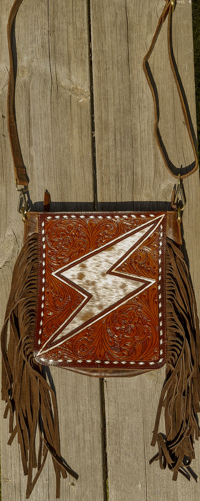 The Bronco Bolt Tooled Purse