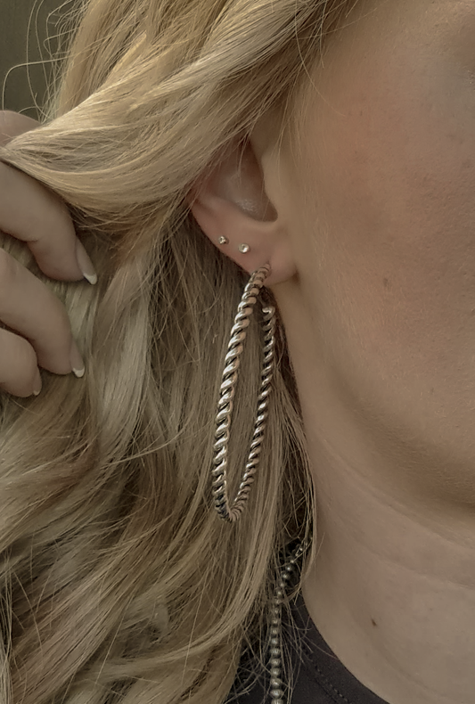 2.75" Twisted Rope Hoops