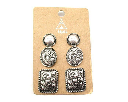 The Tooled Stud 3pcs Set