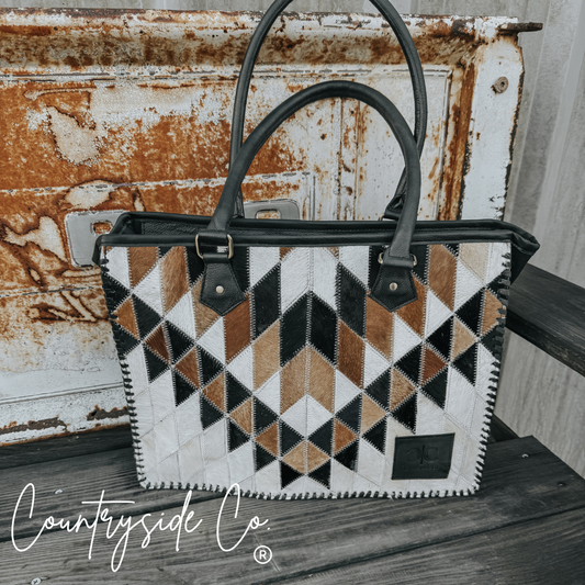 Cora Cowhide Tote Work Bag